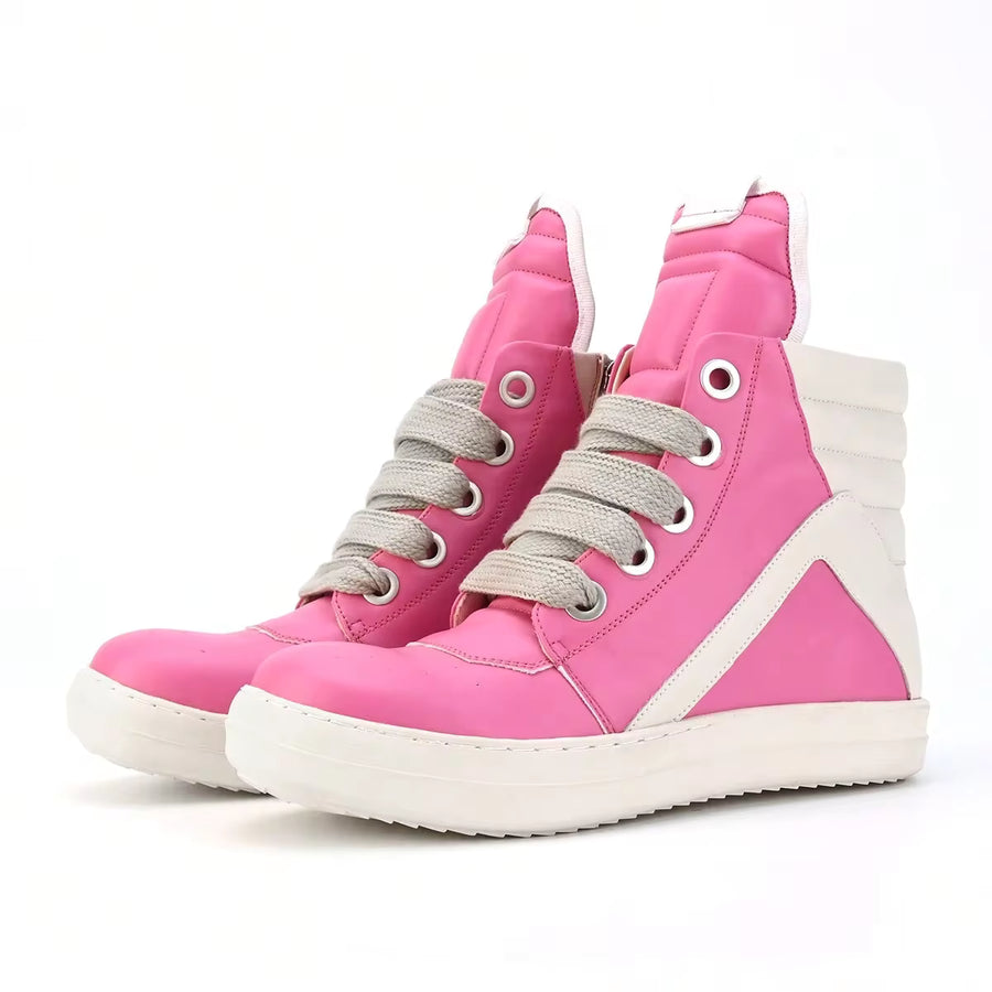 High-Top Thick-Soled Casual Personality Fashion Thick Laces Men's Sneakers All-Match Fashion Casual Shoes Men